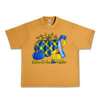 Peanut Butter october we wear blue and yellow with pumpkins Urban Heavy Tee - Artiststas