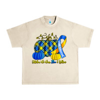 Sandshell october we wear blue and yellow with pumpkins Urban Heavy Tee - Artiststas