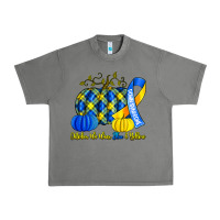 Tornado october we wear blue and yellow with pumpkins Urban Heavy Tee - Artiststas
