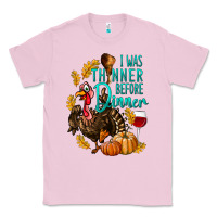 Bubblegum Pink I Was Thinner Before Dinner Turkey Thanksgiving Classic Tee - LillyAllenDesigns