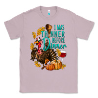 Lilac I Was Thinner Before Dinner Turkey Thanksgiving Classic Tee - LillyAllenDesigns