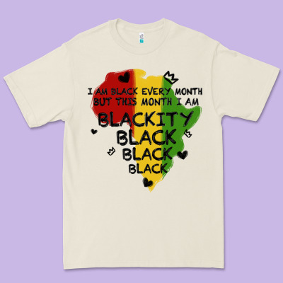 Black Black Blackity Premium Tee Designed By Maliassmallbusiness