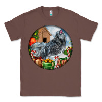 Chestnut ameraucana rooster christmas Classic Tee - LillyAllenDesigns