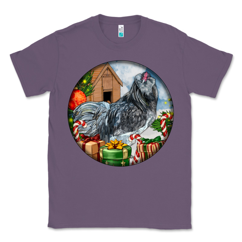 Ameraucana Rooster Christmas Classic Tee by LillyAllenDesigns | Teevron