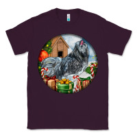 Plum ameraucana rooster christmas Classic Tee - LillyAllenDesigns