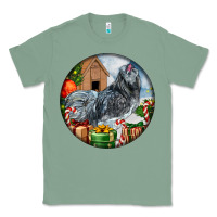 Sage ameraucana rooster christmas Classic Tee - LillyAllenDesigns