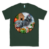 Sports Green ameraucana rooster christmas Classic Tee - LillyAllenDesigns