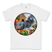 White ameraucana rooster christmas Classic Tee - LillyAllenDesigns