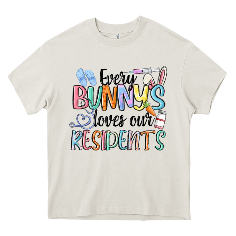 Every Bunny Loves Our Residents Heavy Core Tee by MaliasSmallBusiness | Teevron
