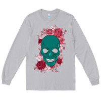 Moon Dust Skull with flowers Long Sleeve Tee - Bettercallsaul
