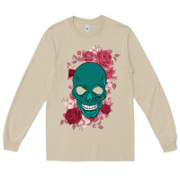Mushroom Skull with flowers Long Sleeve Tee - Bettercallsaul