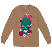 Toasted Coconut Skull with flowers Long Sleeve Tee - Bettercallsaul