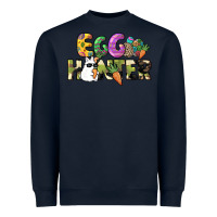 Navy Egg hunter Easter Day Heavyweight Sweatshirt - HowdyJamesFarm