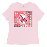 Bubblegum Pink self love Ladies Tee - MaliasSmallBusiness