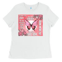 White self love Ladies Tee - MaliasSmallBusiness