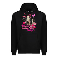 Black Valentine's Day shut up and kiss me Holstein Cow Premium Hoodie - FaDigitalArtStudio