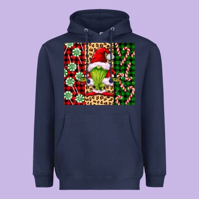 Green Christmas Gnome Heavyweight Hoodie Designed By Fadigitalartstudio