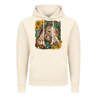 Vintage Artic appaloosa horse with sunflowers and western background Vintage Hoodie - LillyAllenDesigns