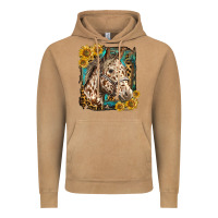 Vintage Camel appaloosa horse with sunflowers and western background Vintage Hoodie - LillyAllenDesigns
