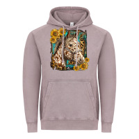 Vintage Zinc appaloosa horse with sunflowers and western background Vintage Hoodie - LillyAllenDesigns