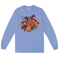 Colony Blue America afro girl sneakers Long Sleeve Tee - RanaPortraitStore