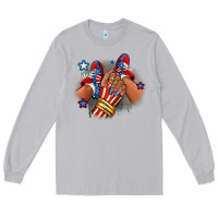 Moon Dust America afro girl sneakers Long Sleeve Tee - RanaPortraitStore