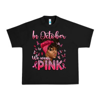 Black in october we wear pink with afro woman Urban Heavy Tee - Artiststas