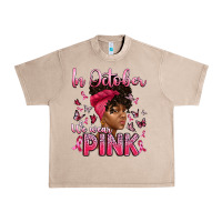French Oak in october we wear pink with afro woman Urban Heavy Tee - Artiststas