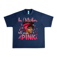 Navy in october we wear pink with afro woman Urban Heavy Tee - Artiststas