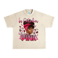 Sandshell in october we wear pink with afro woman Urban Heavy Tee - Artiststas