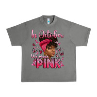 Tornado in october we wear pink with afro woman Urban Heavy Tee - Artiststas