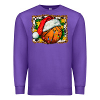 Purple basketball christmas Premium Sweatshirt - FaDigitalArtStudio