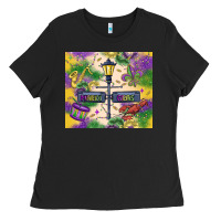 Mardi Gras Street Lights Ladies Tee | Teevron