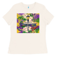 Bone mardi gras street lights Ladies Tee - MaliasSmallBusiness