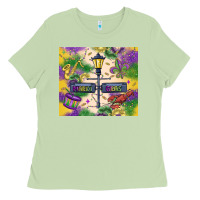 Matcha mardi gras street lights Ladies Tee - MaliasSmallBusiness