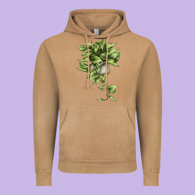 Golden Pothos Vintage Hoodie Designed By Lillyallendesigns