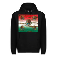 Black Mexican Flag Premium Hoodie - RanaPortraitStore