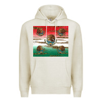Oatmeal Heather Mexican Flag Premium Hoodie - RanaPortraitStore