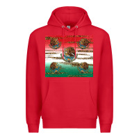Red Mexican Flag Premium Hoodie - RanaPortraitStore