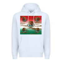 White Mexican Flag Premium Hoodie - RanaPortraitStore