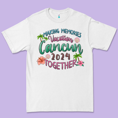 Making Memories Vacation Cancun 2024 Together Premium Tee Designed By Maliassmallbusiness