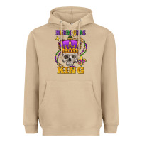 Mushroom skull mardi gras king Heavyweight Hoodie - FaDigitalArtStudio