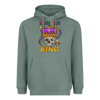 Sage skull mardi gras king Heavyweight Hoodie - FaDigitalArtStudio