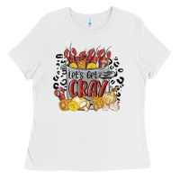 White let's get cray crawfish boil Ladies Tee - MaliasSmallBusiness