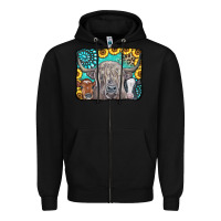 Black Cows Glitter Turquoise Leopard Sunflowers Zipper Hoodie - CowCowDesign