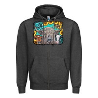 Charcoal Heather Cows Glitter Turquoise Leopard Sunflowers Zipper Hoodie - CowCowDesign