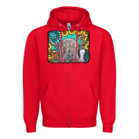 Red Cows Glitter Turquoise Leopard Sunflowers Zipper Hoodie - CowCowDesign