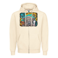 Sandshell Cows Glitter Turquoise Leopard Sunflowers Zipper Hoodie - CowCowDesign