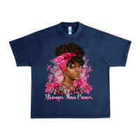 Navy stronger than cancer Urban Heavy Tee - Artiststas