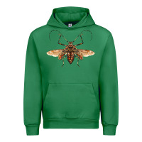 Emerald acrocinus beetle with wings Urban Hoodie - LillyAllenDesigns